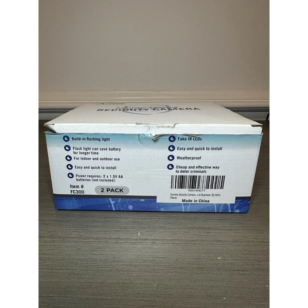 Dummy Security Camera, Fake CCTV Surveillance System with Realistic Look